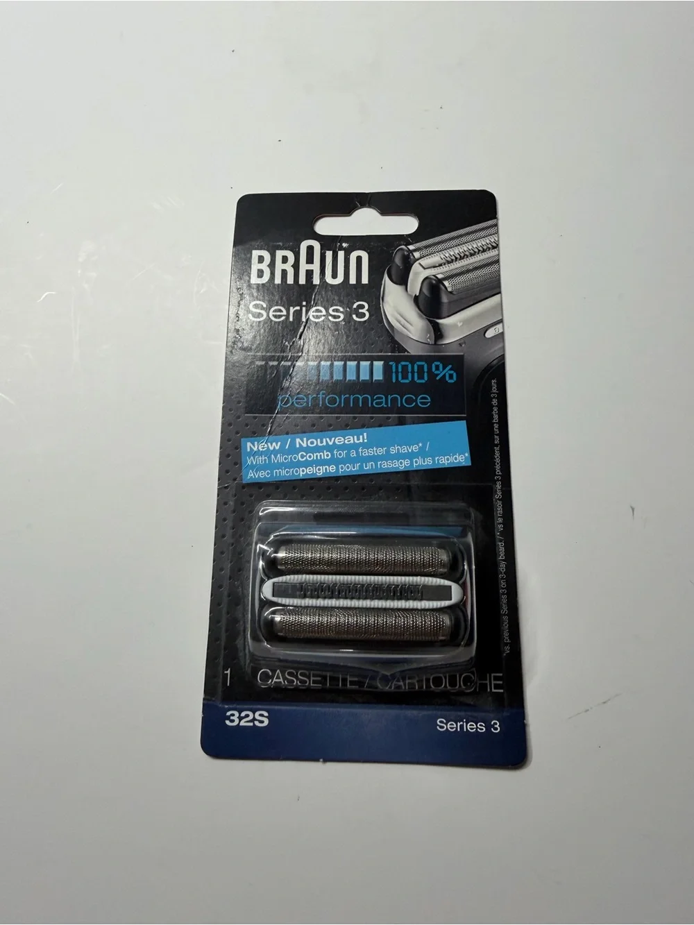 BRAUN 32S Replacement Foil Head Cutter Blades Shaver Razor Cassette Series 3 NEW